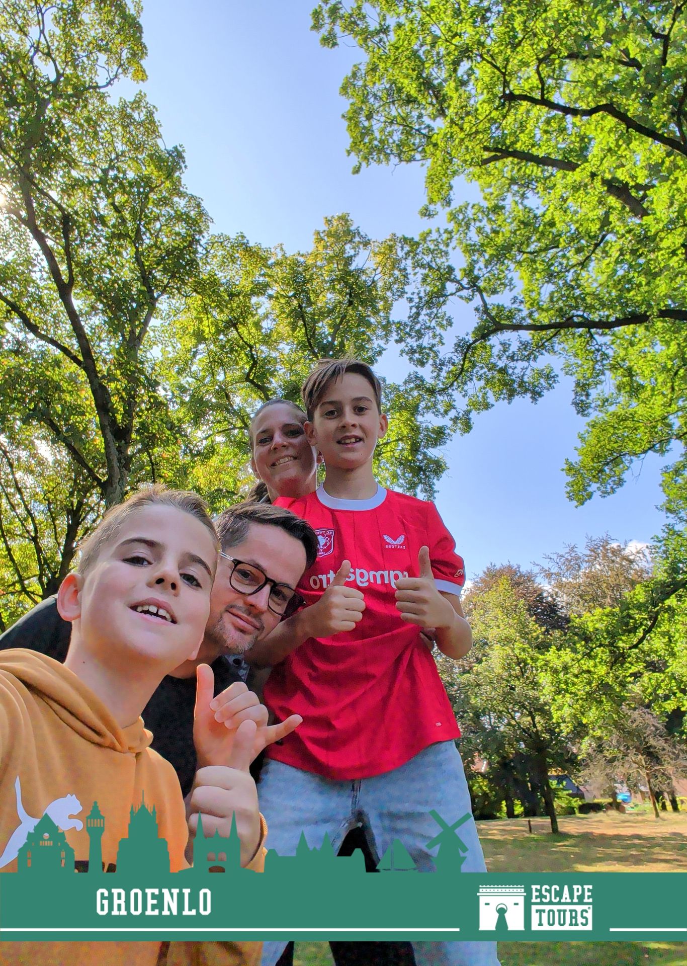 Teamfoto van Fam Bol