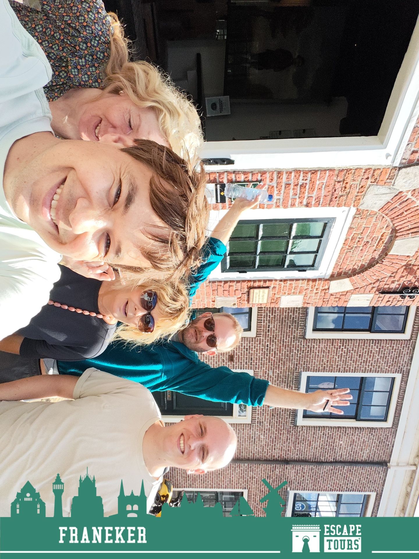 Teamfoto van korte broeken